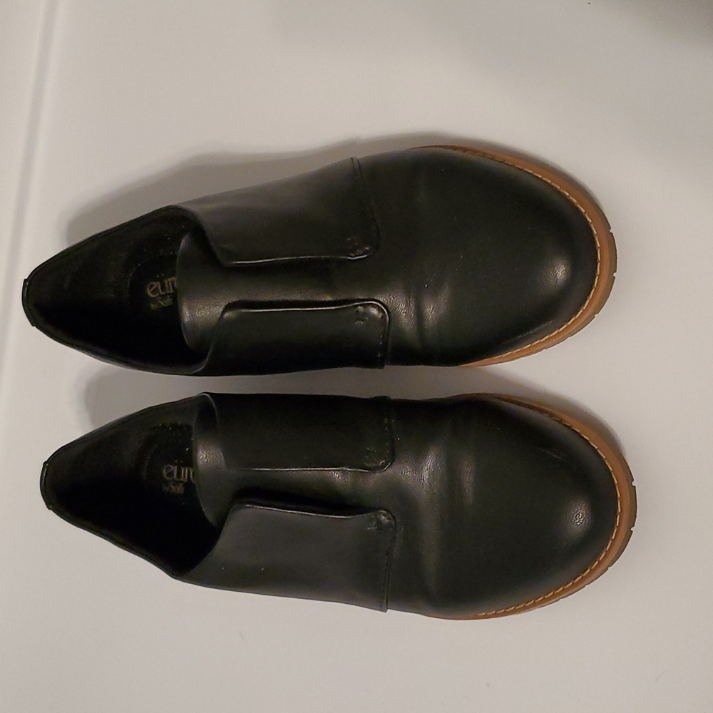 Black Euro Soft slip-on shoes